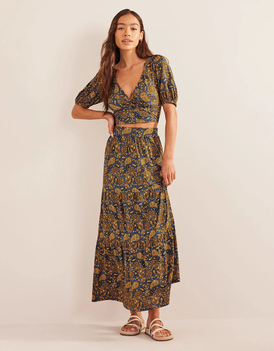 Boden Cropped Twist Detail Top - Image 4