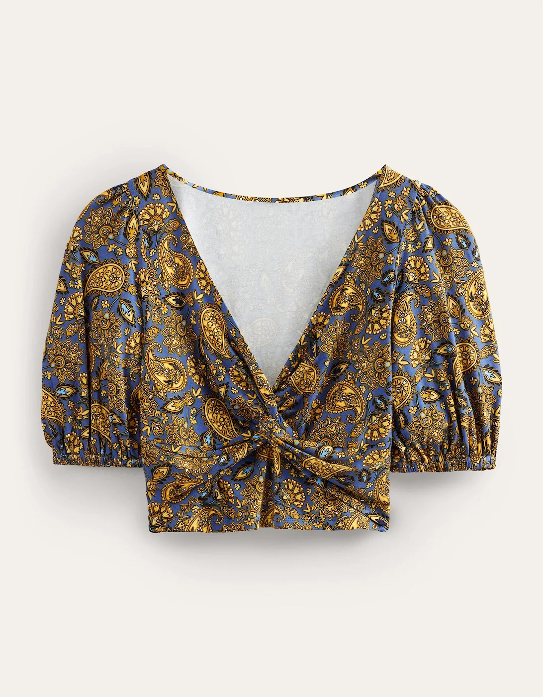 Boden Cropped Twist Detail Top - Image 6