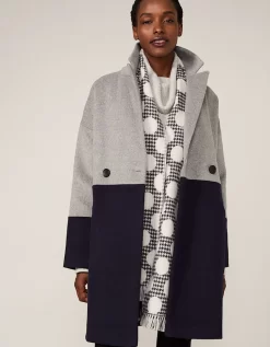 Emery Colourblock Wool Coat