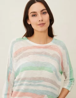 Hexa Stripe Linen Jumper