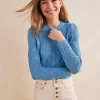 Boden Pointelle Cotton Jumper